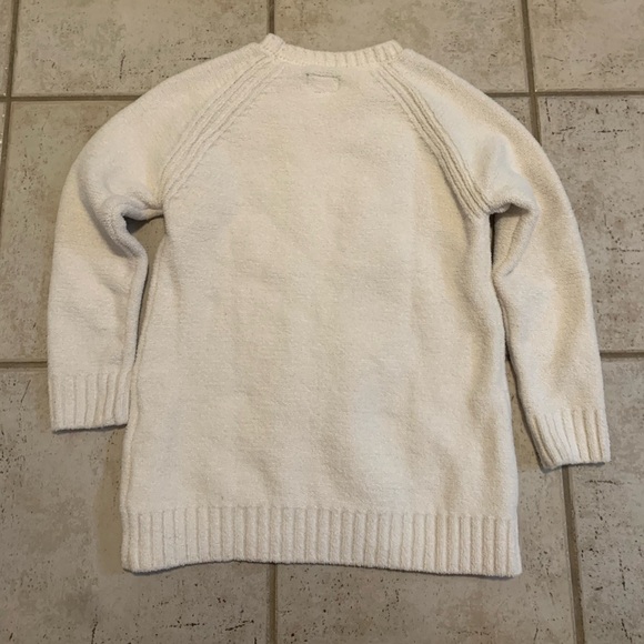 Roots Kids Off-White Sherpa Cable Knit Sweater, Size L/G (9-10 Yrs) - Picture 4 of 5